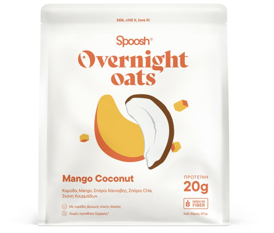 Spoosh Overnight Oats Mango Coconut 